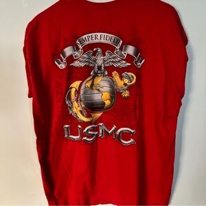 Gildan Red USMC Graphic Tee